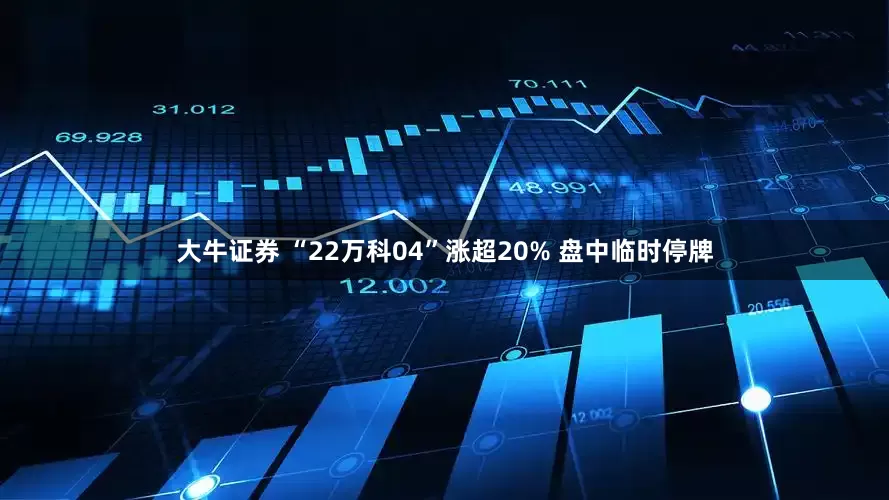 大牛证券 “22万科04”涨超20% 盘中临时停牌